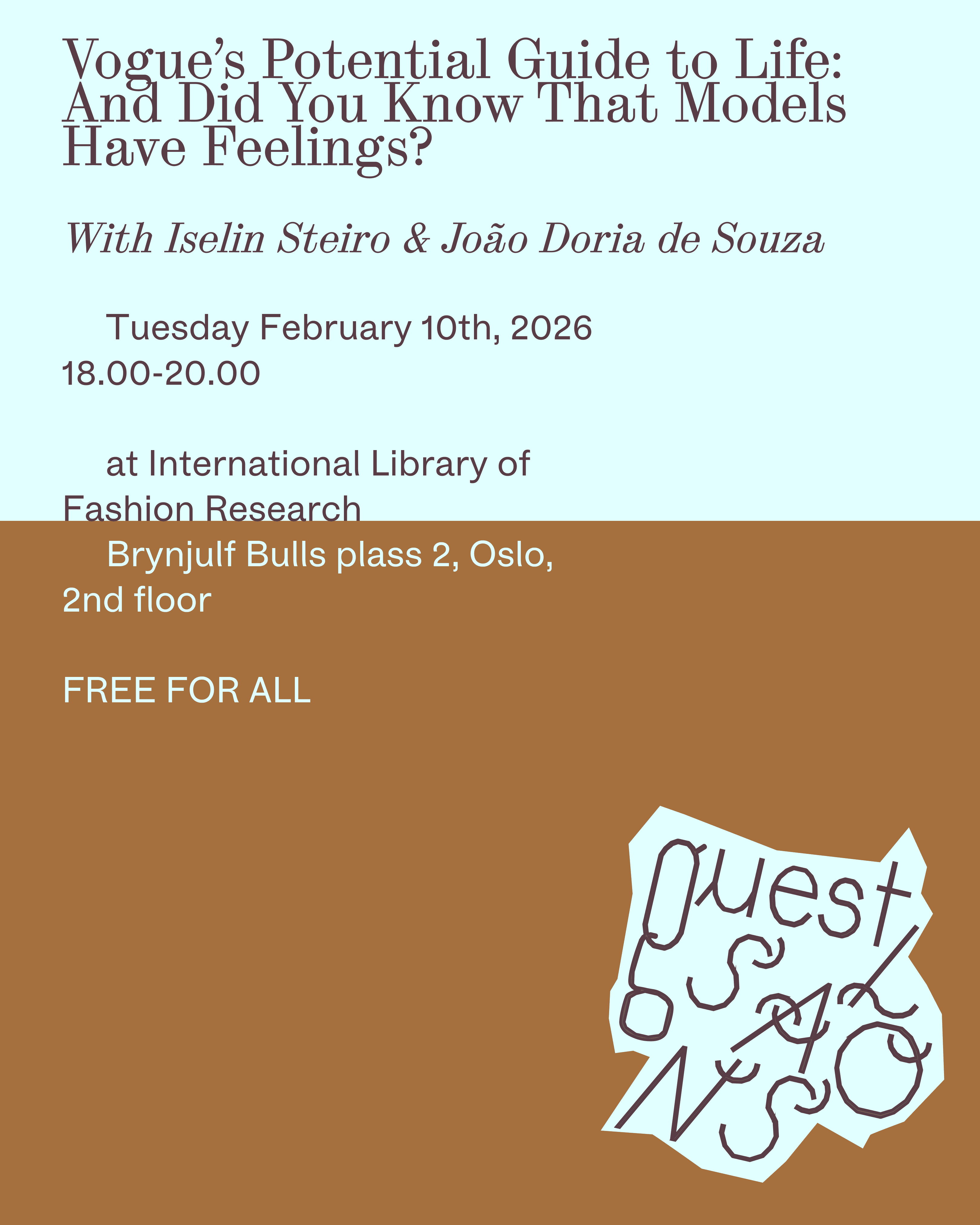Guest Salons #17: Vogue’s Potential Guide to Life: And Did You Know That Models Have Feelings?