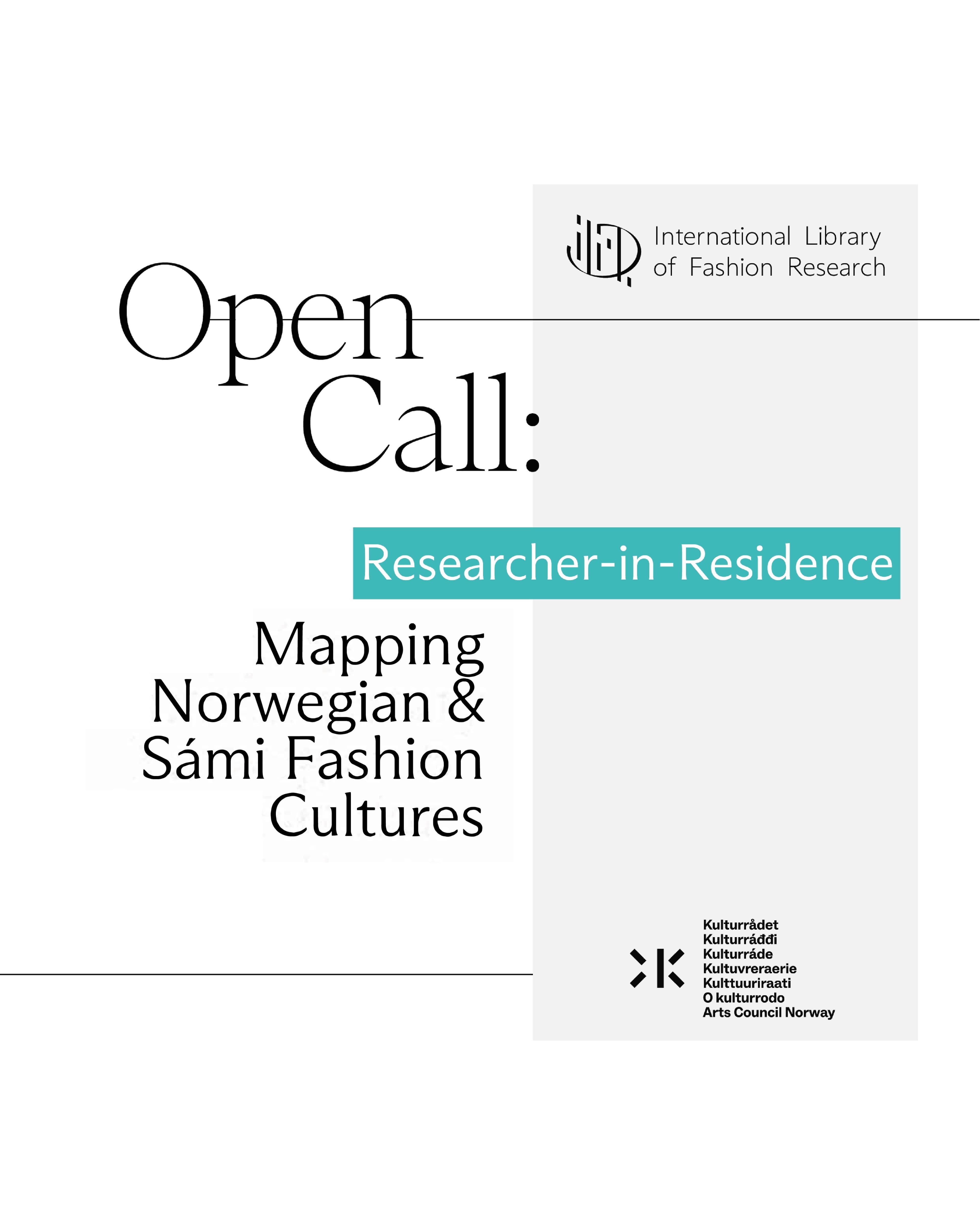 OPEN CALL: Mapping Norwegian and Sámi Fashion Cultures