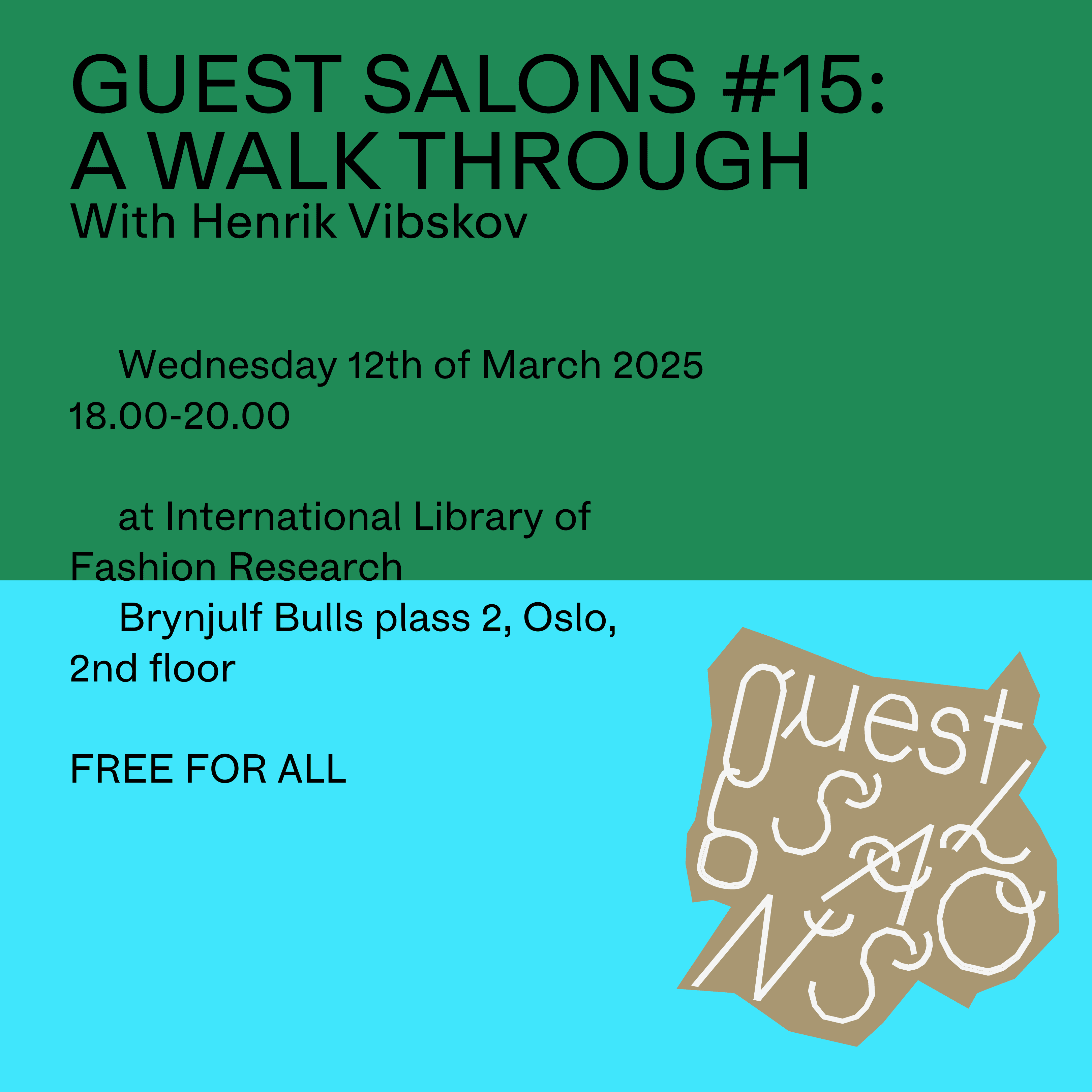 Guest Salons #15: A Walk Through with Henrik Vibskov