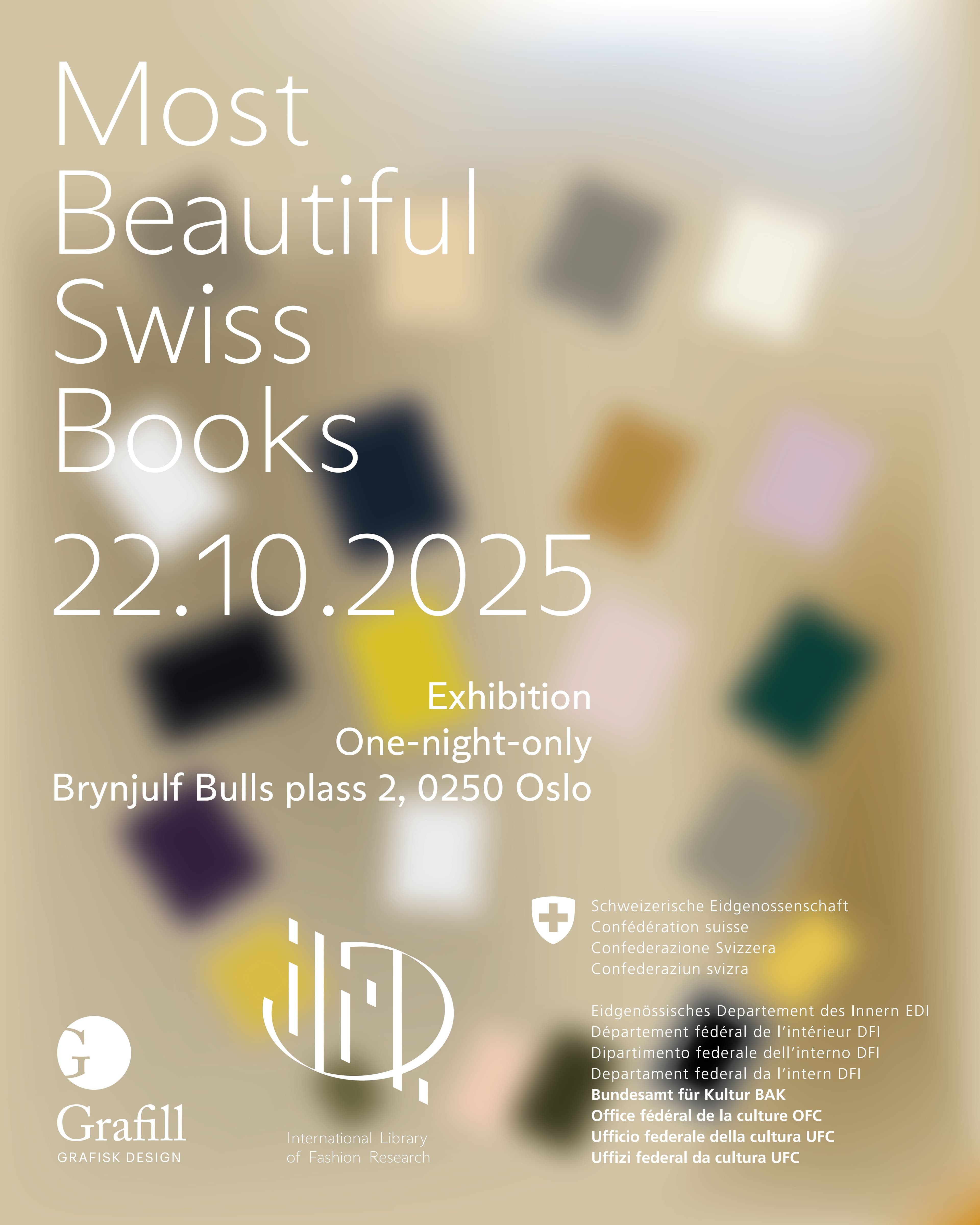 Most Beautiful Swiss Books – one-night only exhibition